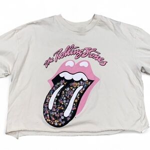 The Rolling Stones Tee with Pink and Black Graphic